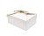 Pudełko na ciasto białe PREMIUM 19 × 14 × 8 cm ze sznurkiem jutowym